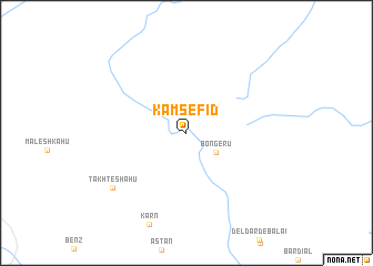 map of Kam Sefīd