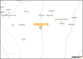 map of Kam Sefīd