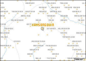 map of Kamsongouin