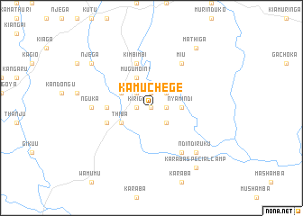 map of Kamuchege