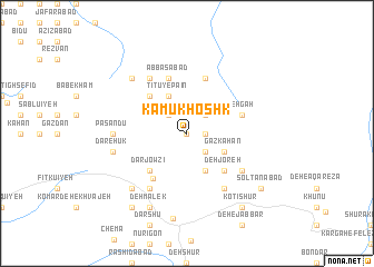 map of Kamūkhoshk