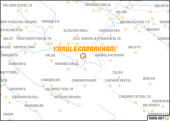 map of Kamūl-e Karam Khānī