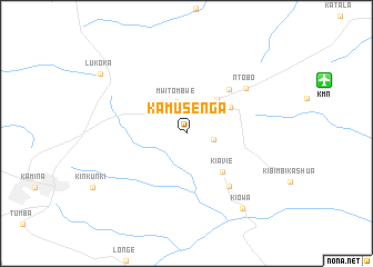 map of Kamusenga