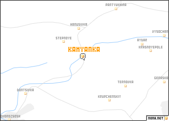 map of Kam”yanka