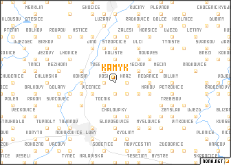 map of Kamýk