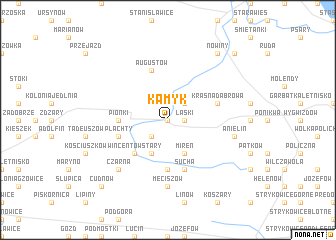 map of Kamyk