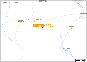 map of Kamyshanov