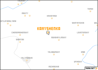 map of Kamyshenka