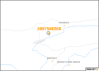 map of Kamyshenka