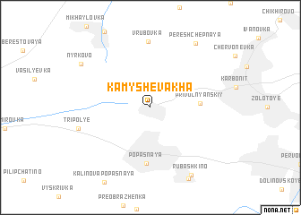 map of Kamyshevakha