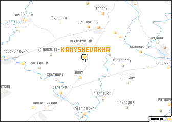 map of Kamyshevakha