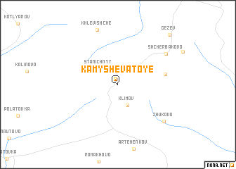 map of Kamyshevatoye