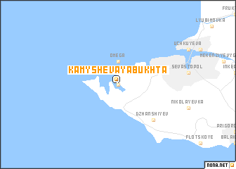 map of Kamyshevaya Bukhta