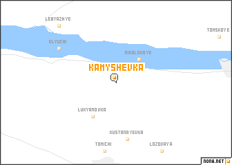 map of Kamyshevka