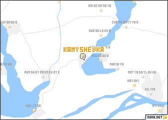 map of Kamyshevka