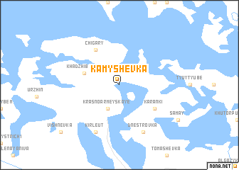 map of Kamyshevka