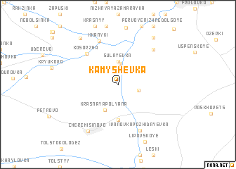 map of Kamyshevka