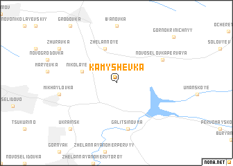 map of Kamyshevka