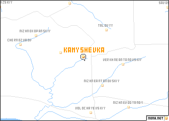 map of Kamyshevka