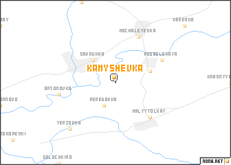 map of Kamyshevka