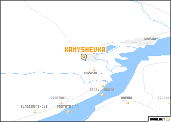 map of Kamyshevka
