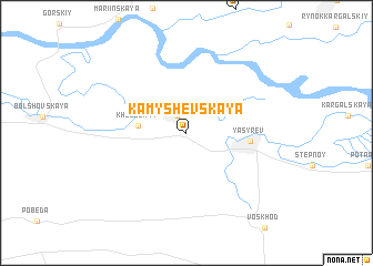 map of Kamyshevskaya