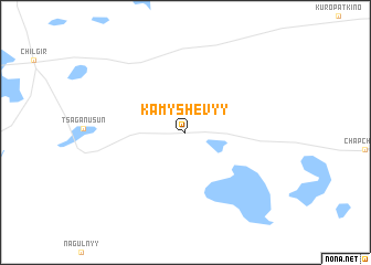 map of Kamyshevyy