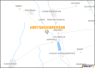 map of Kamyshivka Persha