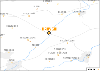 map of Kamyshi