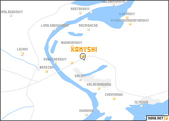 map of Kamyshi