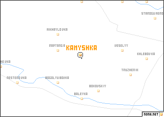 map of Kamyshka