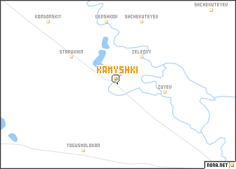 map of Kamyshki