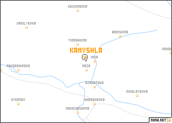 map of Kamyshla