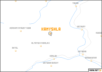 map of Kamyshla