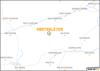 map of Kamyshleyka