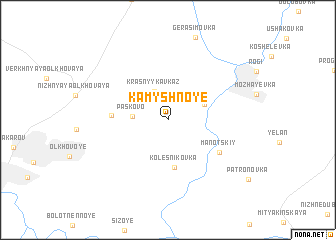 map of Kamyshnoye