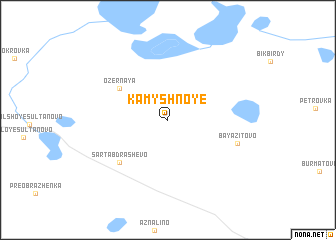 map of Kamyshnoye