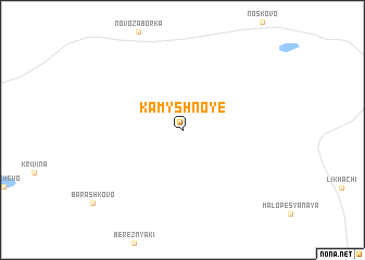 map of Kamyshnoye