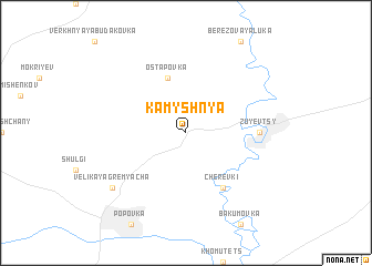 map of Kamyshnya