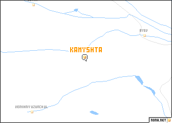 map of Kamyshta