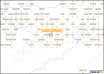 map of Kamzende