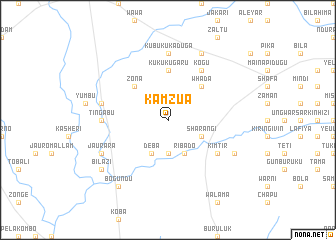 map of Kamzua