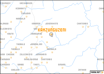 map of Kamzunguzeni