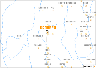 map of Kanabea