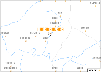 map of Kanadanbara