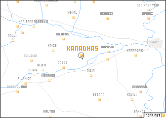 map of Kanadhás