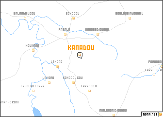 map of Kanadou