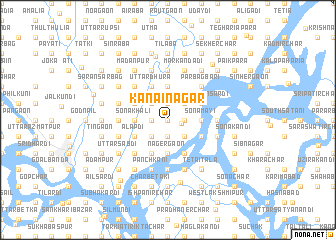 map of Kānāinagar