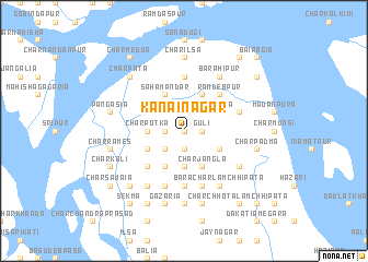 map of Kānāinagar