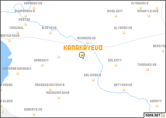 map of Kanakayevo